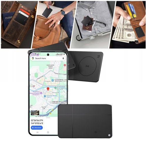 Micard Pro Gps Dijital Kartvizit Takip Kartı iOS ve Android Uyumlu (Siyah)