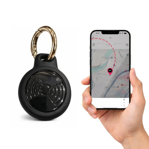 PH330 TagPro iOS ve Android Uyumlu Profesyonel Akıllı GPS Takip Cihazı Konum Araba, Motor, Valiz, Evcil Hayvan Takip Cihazı (Siyah)