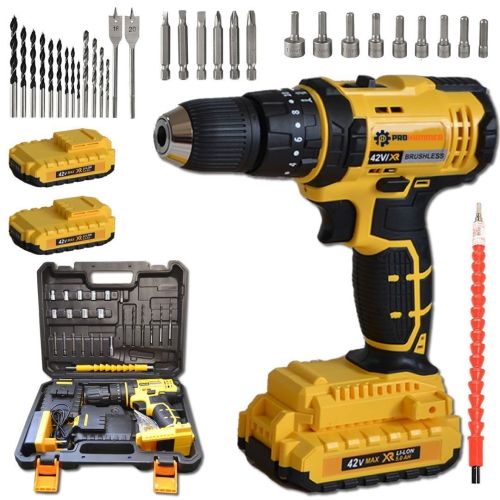 Prohummer PH094 42V Max 5ah Darbeli Çift Akülü Şarjlı Vidalama Matkap