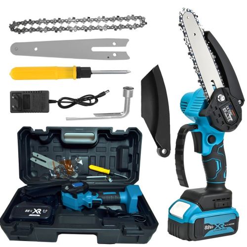 Prohummer PH099 Professional 88vf 2ah Şarjlı Dal Budama Testeresi (Mavi)