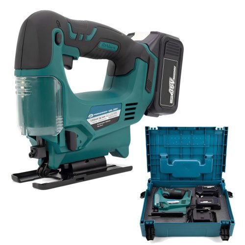 Prohummer PH268 Şarjlı Kömürsüz Motor Ayarlanabilir Çift Bataryalı Dekupaj Testere 36V 5ah (Mavi)