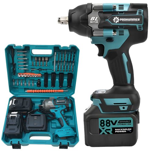 Prohummer PH305 Yeni Profesyonel Kömürsüz Akülü 88vf Somun Sıkma Sökme Seti 1100Nm