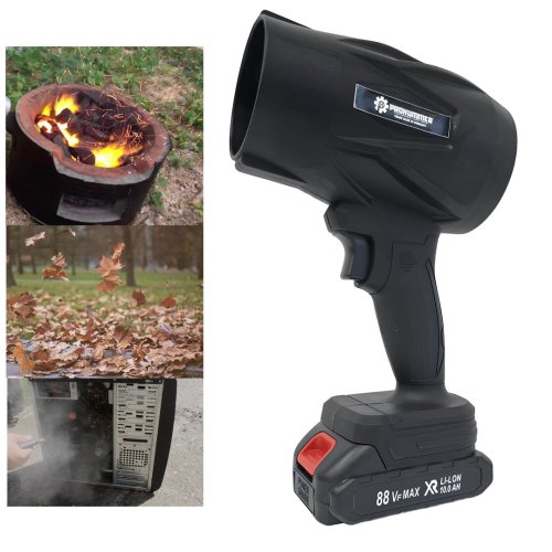 Prohummer PH317 Kömürsüz Çift Akülü Hava Üfleme Makinesi 36v 5ah (Siyah)