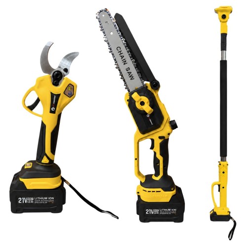 Prohummer PHM008-26M 2.6 Metre Alüminyum Teleskopik Uzatma Kolu 40mm Bağ Makası ve 20cm Budama Testere